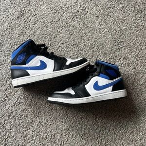 Nike Air Jordan 1 Mid - Racer Black / Royal Blue